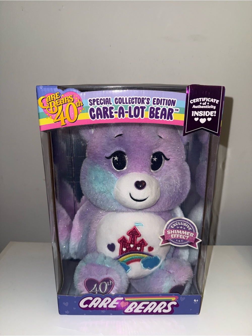 Care Bears Special Collector's Edition Care-A-Lot Bear - Purple, Blue, White